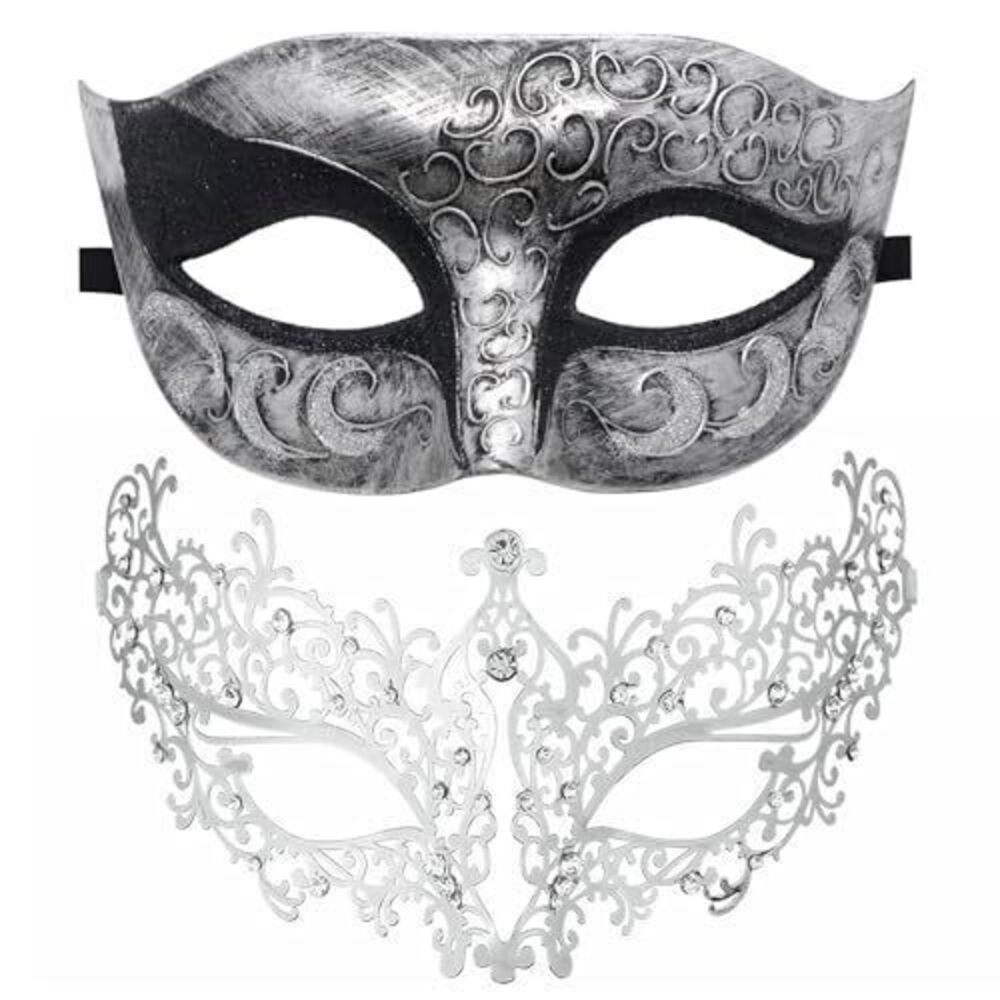 9675 Couple Masquerade Mask Metal Masks Venetian Party Mask Halloween